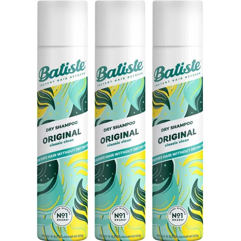 3-PACK Batiste Dry Shampoo Original 200 ml